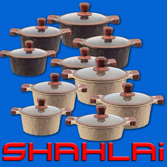 سرویس قابلمه ده پارچه برند زیو ترکیه مدل 7110 ( آبگریز )