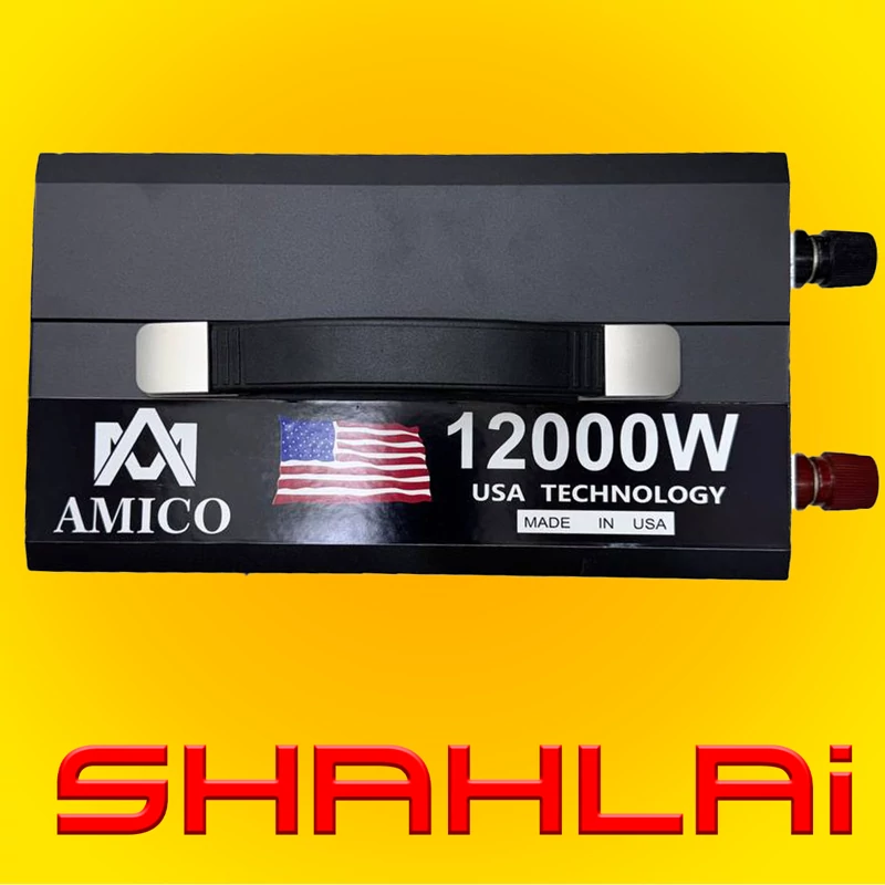 مبدل برق خودرو AMICU مدل 12000W - قدرت بینظیر 12000 وات با تکنولوژی پیشرفته برای مصارف حرفهای و اضطراری