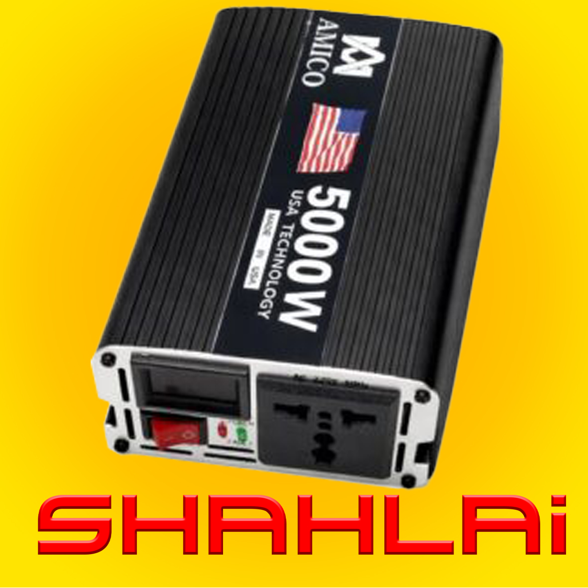 مبدل برق خودرو AMICU مدل 5000W (USA Technology) – قدرت 5000 وات برای تأمین انرژی سیار و اضطراری