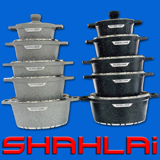 سرویس قابلمه زیو (Zew) مدل 7145 - 6 جنس تمام گرانیت 6 میل