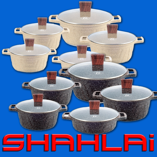سرویس قابلمه ده پارچه برند زیو ترکیه مدل 7135 ( آبگریز )
