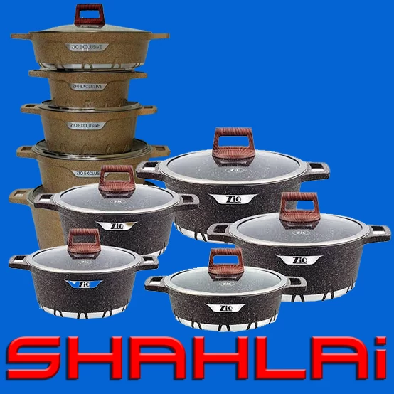 سرویس قابلمه ده پارچه برند زیو ترکیه مدل 7140 ( آبگریز )