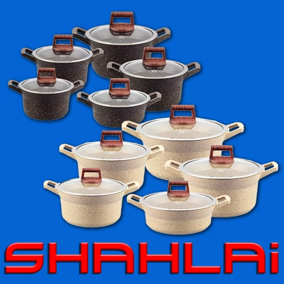 سرویس قابلمه ده پارچه برند زیو ترکیه مدل 7160 6 میل ( آبگریز )
